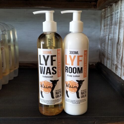 Lyfwas en Lyfroom Pakket 300ml – Lemoen & Vanielje